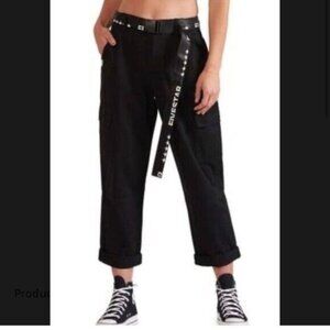 Fivestar General Black Utility Cargo Pants With Belt Size 5/27 100% Cotton Made